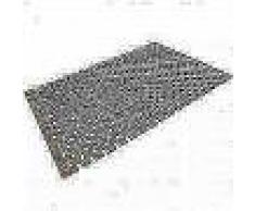 VidaXL Alfombrilla de baño de madera de acacia mosaico 80x50 cm