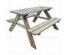 VidaXL Mesa de picnic para niños 89x89,6x50,8 cm madera de pino FSC