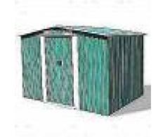 VidaXL Caseta de jardín de metal 257x205x178 cm verde