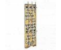 VidaXL Perchero de pared FAMILY con 6 ganchos 120x40 cm