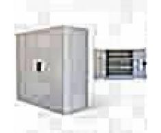 VidaXL Armario de oficina 2 puertas 90 cm acero gris