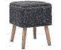 VidaXL Taburete con almacenaje tela rectangular 38x36x46cm gris oscuro