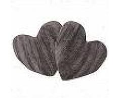 VidaXL Cojines en forma de corazón 2 unidades pelo sintético gris