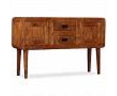 VidaXL Aparador de madera maciza con acabado de Sheesham 120x30x75cm