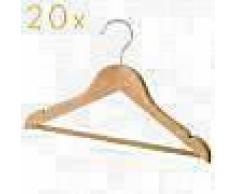 Storage solutions Set de perchas de madera 20 unidades