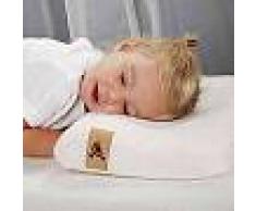 CuddleCo Almohada para niños pequeños viscoelástica bambú crema