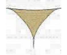 VidaXL Toldo de vela triangular de tela oxford 5x5x5 m beige