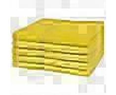 VidaXL Toallas de baño 5 unidades algodón 360 g/m² 100x150 cm amarilla