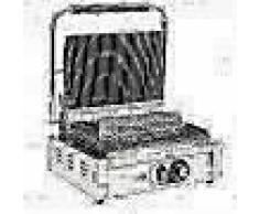 VidaXL Grill parrilla estriada 2200 W 44x41x19 cm