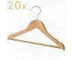 Storage solutions Set de perchas de madera 20 unidades