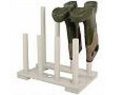 Esschert Design Zapatero blanco para botas, CF48W