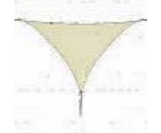 VidaXL Toldo de vela triangular de tela oxford 5x5x5 m crema