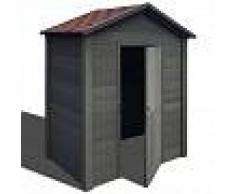 VidaXL Caseta de almacenamiento de jardín WPC 178x118x237 cm gris