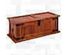 VidaXL Baúl de almacenamiento de madera maciza de acacia 60x25x22 cm