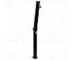 VidaXL Ducha solar plegable negra 214 cm 23 L