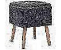 VidaXL Taburete con almacenaje tela rectangular 38x36x46cm gris oscuro