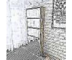 VidaXL Mueble zapatero 5 cajones con espejo roble 63x17x169,5 cm
