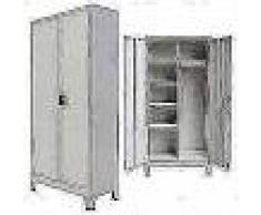 VidaXL Armario de almacenaje con 2 puertas de acero 90x40x180 cm gris