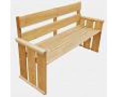 vidaXL Banco de jardín 160 cm madera pino impregnada FSC