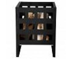 Esschert Design Cesta guarda leña cuadrada FF87