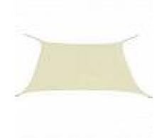 VidaXL Toldo de vela cuadrado tela Oxford 3,6x3,6 m crema
