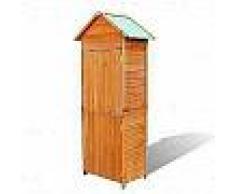 VidaXL Armario de almacenaje de jardín madera impermeable