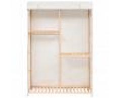 vidaXL Armario de ropa de 3 niveles 110x40x170 cm