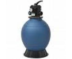 vidaXL Filtro de arena de piscina 18 pulg/460 mm redonda azul