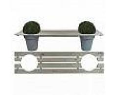 Esschert Design Banco jardinera 180 cm NG71