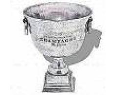 VidaXL Enfriador de champán copa trofeo de aluminio plateado