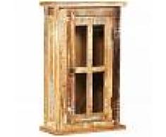 vidaXL Armario de pared de madera maciza reciclada 44x21x72 cm