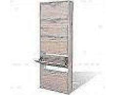 VidaXL Mueble zapatero color roble con 5 compartimentos