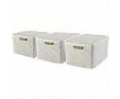 Curver Caja de almacenaje con tapa Style 3 uds L blanco 240656