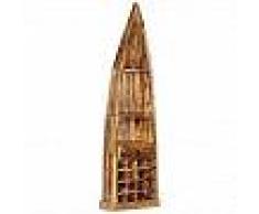 VidaXL Botellero de madera de mango maciza 50x40x180 cm