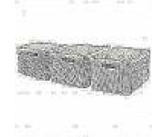 Curver Caja de almacenaje con tapa Style 3 uds L blanco 240656