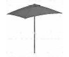 VidaXL Sombrilla de jardín con palo de madera 150x200 cm antracita