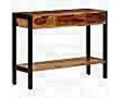 VidaXL Aparador con 3 cajones madera maciza de sheesham 110x30x75 cm