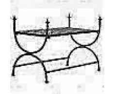 VidaXL Banco de estilo vintage metal 83x42x55 cm negro