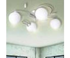 VidaXL Lámpara colgante con bolas de cristal acrílico 4 bombillas G9