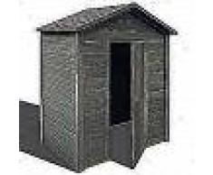 VidaXL Caseta de almacenamiento de jardín WPC 188x188x264 cm gris