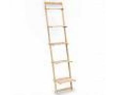 VidaXL Estantería de pared escalera madera de cedro 41,5x30x176 cm