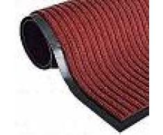 VidaXL Alfombra de entrada de PVC roja, 120 x 180 cm