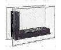 Qlima Chimenea de etanol en forma de L 80x31x60 cm FFB 8060