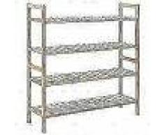 VidaXL Zapatero de madera maciza de nogal 69x26x81 cm