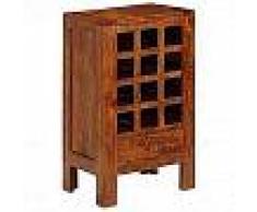 VidaXL Botellero madera acacia maciza 50x37x90 cm marrón