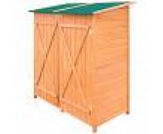 vidaXL Cobertizo de Madera Para El Almacenamiento de Herramientas de Jardín