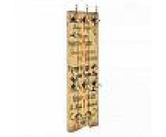 VidaXL Perchero de pared FAMILY con 6 ganchos 120x40 cm