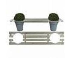 Esschert Design Banco jardinera 180 cm NG71