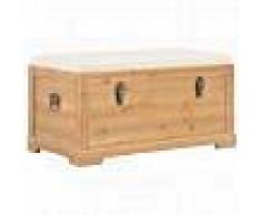 VidaXL Baúl de almacenamiento con cojín 80x40x40 cm MDF