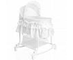 Little World Cuna mecedora 2 en 1 85x70x110 cm blanca LWFU002-WH